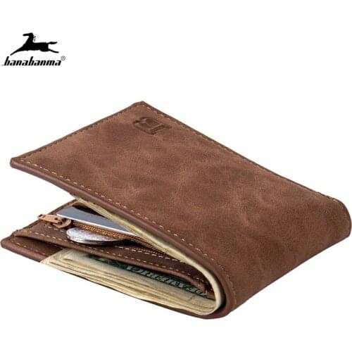 2021 New Men Wallets Small Money Purses Wallets New Design Dollar Price Top Men Thin Wallet With Coin Bag Zipper Wallet