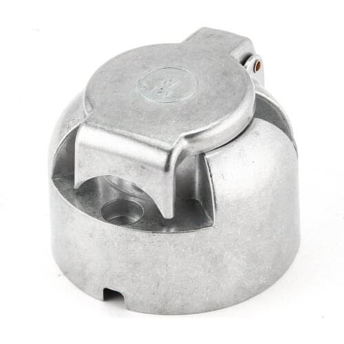 New HT3004 7-Pin Connector Trailer Socket Heavy-Duty Round Wiring Socket 12V Towbar Towing Caravan Truck Socket Car Accessories