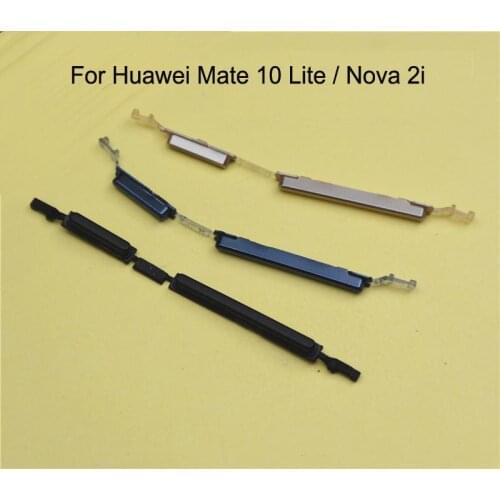 For Huawei Mate 10 Lite Original Phone Housing Frame New On Off Side Key For Huawei Nova 2i Power Volume Button Repair Part