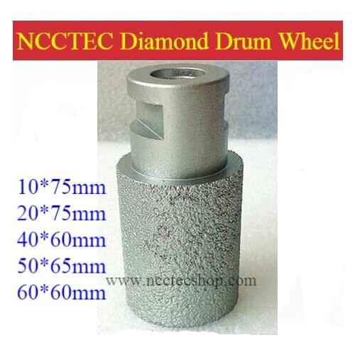 Brazed Coarse Diamond Drum Wheel for grinding hard granite | Zero tolerance precision brazing cutter finger milling cutter