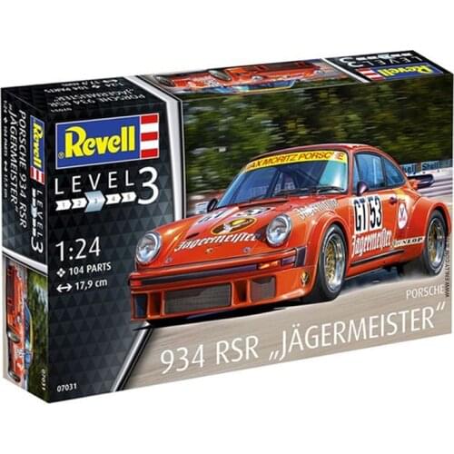 Revell plastic assembly car model 1/24 scale Porsche 934 RSR sports car adult collection DIY assembly kit 07031