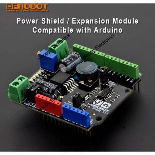 DFRobot Power Shield Expansion Module Board Power Adapter V1.1 15W 3A/5V Compatible with for Arduino