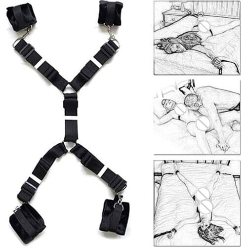 Bed Restraint Bdsm Bondage Handcuffs Sex Products Adult Toys Games No Vibrator Sex Toy For Women Couples Erotic анальная пробка