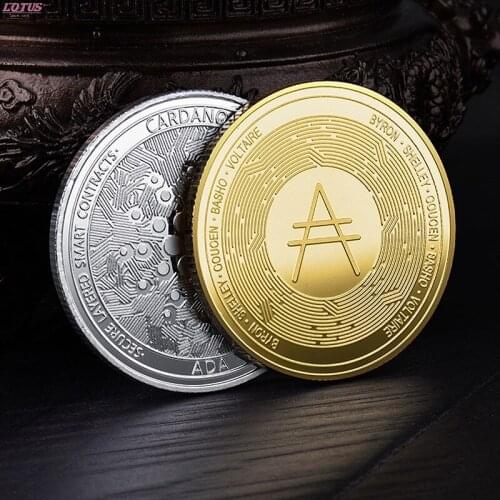 Plated Cardano ADA Coin Cryptocurrency Physical Collection Metal Coin Hot