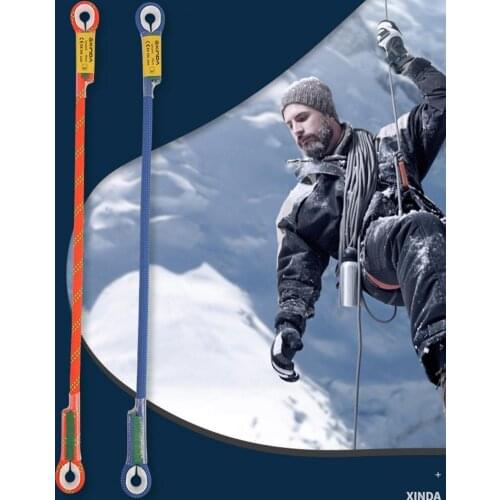 10.5mm outdoor Professional Rock Climbing Static Lanyard Protective Eye-to-eye Sling Mountaineering Equipment Safety Lanyard