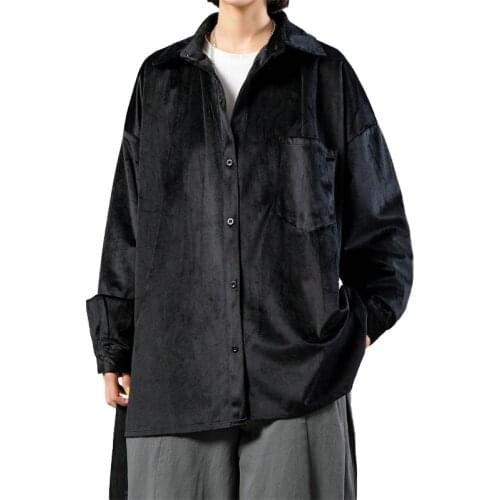 New Oversize Shirt Men Fashion Solid Color Loose Long Sleeve Mens Dress Shirts Streetwear Casual Hip Hop Clothes Dropshipping