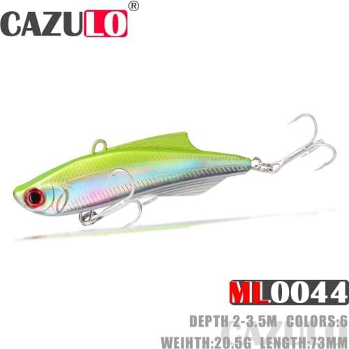 Vibration Fishing Lures Accesorios Isca Artificial Weights 20.5g 73mm Baits Depth 2-3.5m De Pesca For Seabass Fish Tackle Leurre