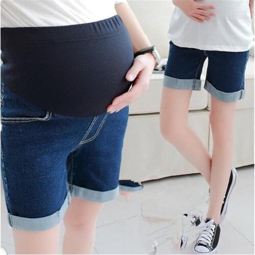 Plus size Maternity Pants summer Trousers High waist breastfeeding clothing for pregnant women shorts skinny jeans