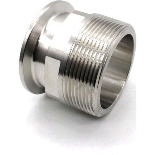 1-1/4" NPT Male 1.5" Tri Clamp Sanitary Fitting Connector SUS 304/316L Stainless Steel Homebrew Ferrule OD 50.5mm