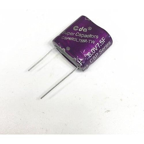 1pcs Original combined capacitor CSP-6R0 L 755R-PC 6V7.5F backup power supply gold capacitor 6V10F