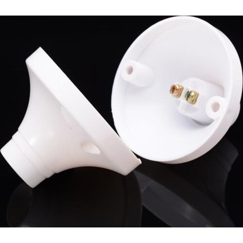 2pcs E14 Light Bulb Lamp Adapter Round Plastic Base Screw Light Bulb Lamp Holder For Home Lighting Accessories