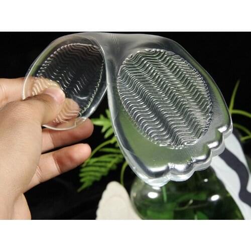 200Pair High Heel Silicone Gel Cushion Insole Shoe Anti Slip Foot Feet Pad Transparent tools fashion
