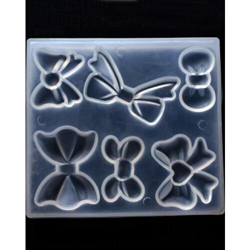 6 designs Butterfly Silicone Mold Fondant Mold Cake Decorating Tools Chocolate Gumpaste Mold Bow Silicone Mold