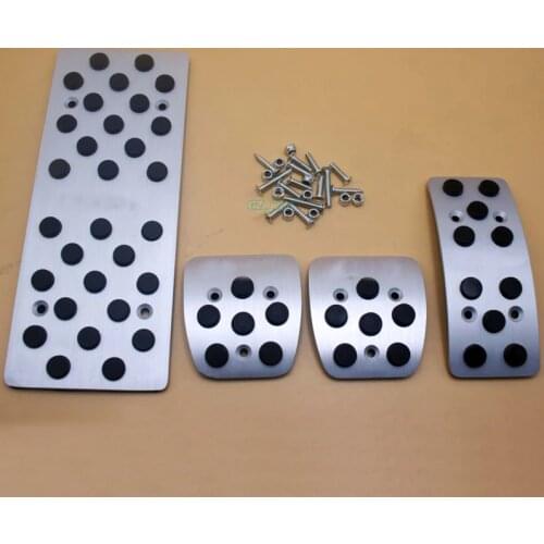 Car Accessories For Mazda 3 Mazda3 M3 Hatchback AT/MT Aluminium Alloy Gas Brake Clutch Accelerator Pedal Pedale Pad With logo