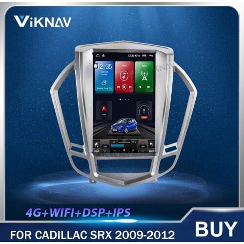 12.1 Inch Android Vertical Screen Car Radio GPS Navigation Heat Unit for Cadillac SRX 2009-2012 Car Multimedia Player Stereo