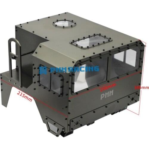 CNC Aluminium Alloy 1/10 RC Crawler DIY Military Truck Off Road Car Head