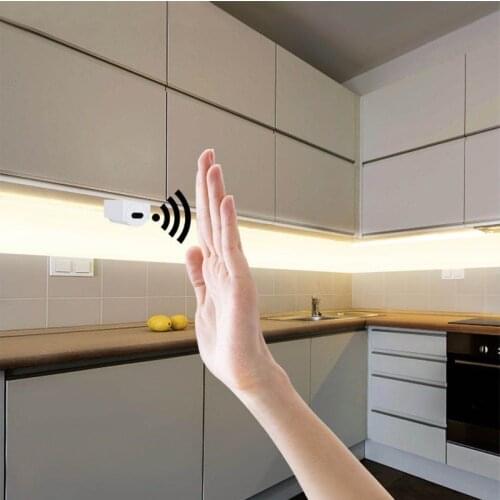 Dc 12V LED Strip Light Waterproof smd 2835 60Leds/m Hand Scan Sensor LED Strip LED Kitchen Cabinet light Bedside lamp 0.5-5m