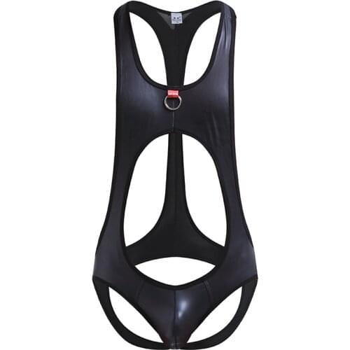 Erotic Lingerie Sexy Mens Bodysuit Jockstrap Bodywear Male Underwear Wrestling Singlet Leotard Jumpsuits Suspender Men Teddies