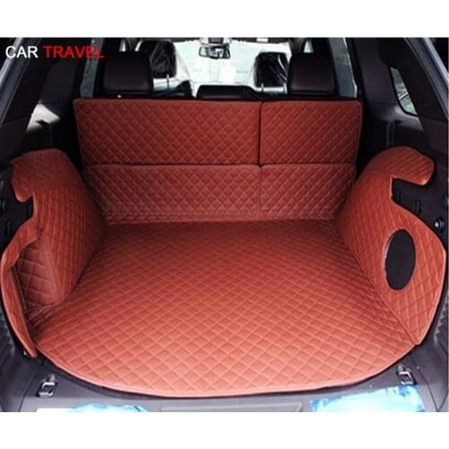 Good quality! Full set car trunk mats for Jeep Grand Cherokee WK2 -2010 waterproof durable boot carpets cargo liner mats