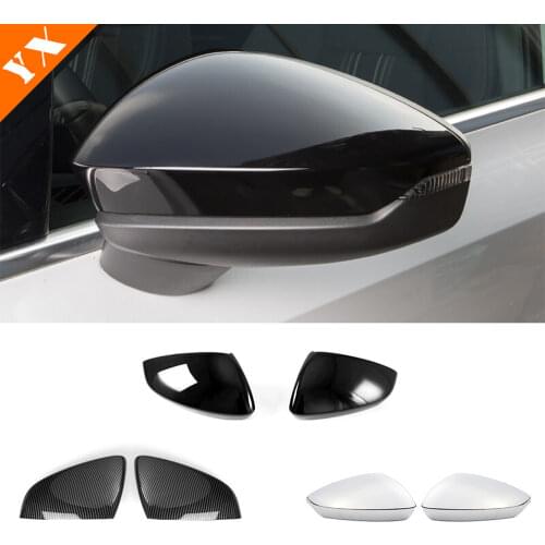 ABS Carbon fiber For Audi A3 8V S3 2021 2022 accessories Car Side Door rearview turning mirror cover trim Decoration frame panel