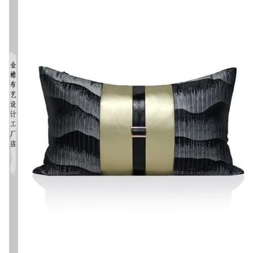 LAN JINGZE Classic Printed Cushion Cover Home Decor Waist Pillow Cover For Bedroom Car Sofa Modern Pillowcase 30x50cm