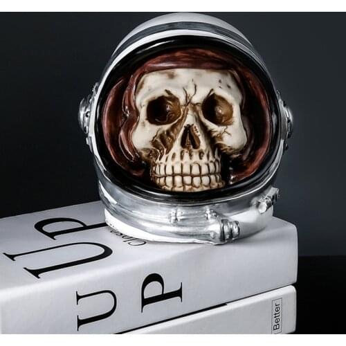 Skull Astronaut Piggy Bank Counter Coin Counting Coin Money Saving Box Jar Coins Storage Box for USD EURO GBP Money Decoration
