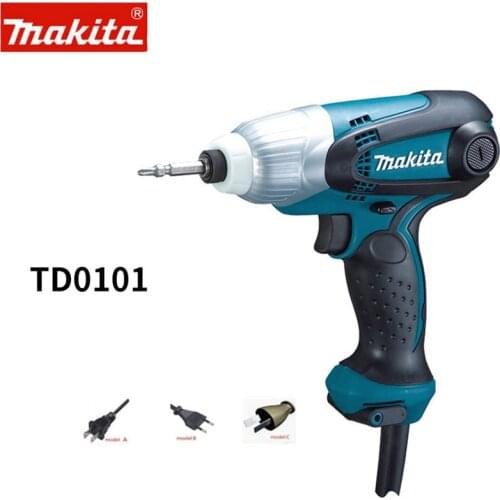 Makita TD0101F TD0101 220-240v Impact Driver 1/4 Hex Shank Corded 13amp 3 pin