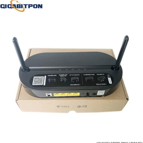 HS8145V5 4GE+1Tel+1USB+2WIFI(2.4G/5G) modem dual-band GPON SC UPC ONU ONT FTTH optical network unit with power supply and box