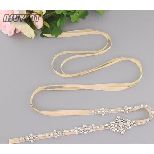 Fashion Belt Rhinestone Wedding Belt Accessoires Mariage Wedding Dress Belt Bride Waistband Sashes Belts Ribbon For Women Girl