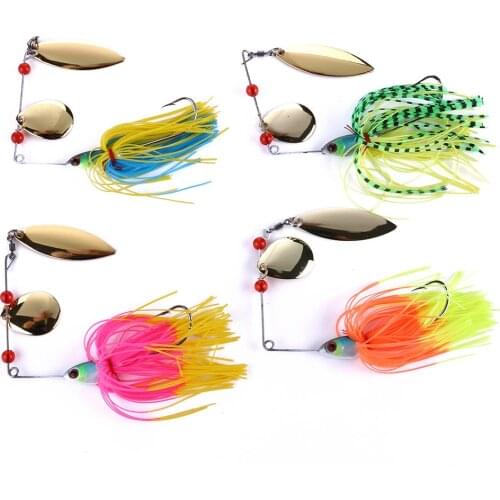 6-12pcs 16g 17g 20g BUZZBAIT fishing lures set Wobblers Spinnerbait Metal Bass Spoon Pike spinner Swimbait Artificial hard bait