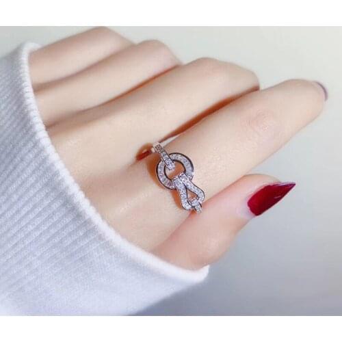 2020 New Japan and South Korea Cute Womens Ring Shiny Zirconia Wedding Party Friends Gifts Popular Jewelry Jewelry