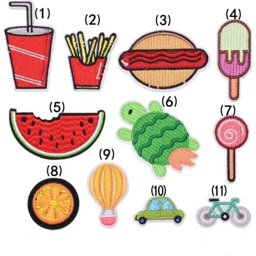New Self-adhesive Washable Embroidery Fashion Fruit Cloth Stickers Childrens Clothes Diy Repair Holes Decorative Patches