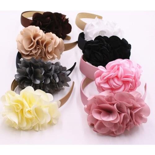New Boutique Girls&Women Beautiful Flower Grace Hair Bands Kids Headbands Children Wide Hair Hoop Tiara Hair Accessories