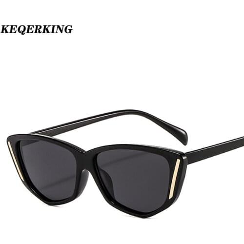 Driver Goggles New Sunglasses Fashion Ladies Sun Glasses Small Frame Cat Eye Cool White 3D Leopard Frame Black Yellow Blue Lens