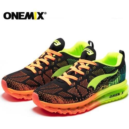 OneMix Men Sport Running Shoes Music Rhythm women Sneakers Breathable Mesh Outdoor Athletic Shoe Light Shoe Size EU 39-47