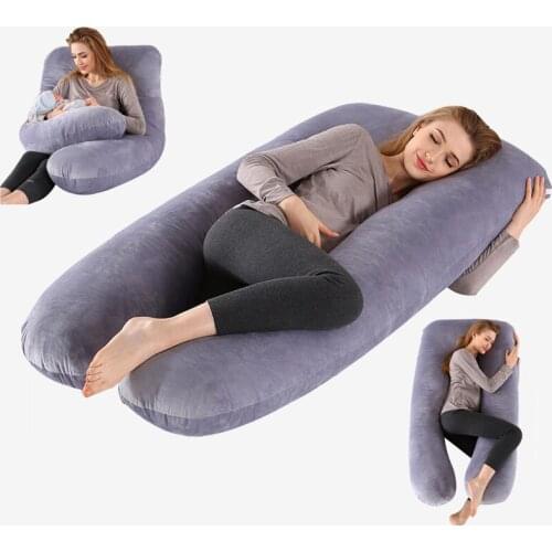 Pregnant Women Pillow Sleeping Support Cotton Pillowcase U Shape Maternity Pillows Pregnancy Side Sleeper Bedding Dropshipping