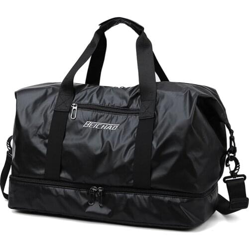 Casual Handbag Women Oxford Large Totes Outdoor Waterproof Gymnasium Crossbody Bag Men Travel Sports Bag For Fitness Shoe 9B35