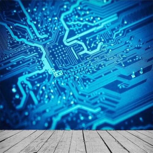 Milofi professional custom 3D wallpaper mural HD printed circuit board background wall decorative painting wallpaper