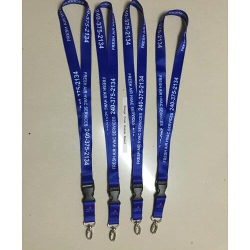 Promotion Custom Navy Blue 15MM Polyester Lanyard Birthday Celebratiing Name Imprint On Lanyard For Party Entrance Lanyards