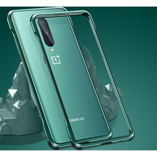 For Oneplus 8 Case Metal Frame Luminous Shockproof Aluminum Bumper Protect Cover for Oneplus 8 Pro One Plus 8 1+8 Pro Case