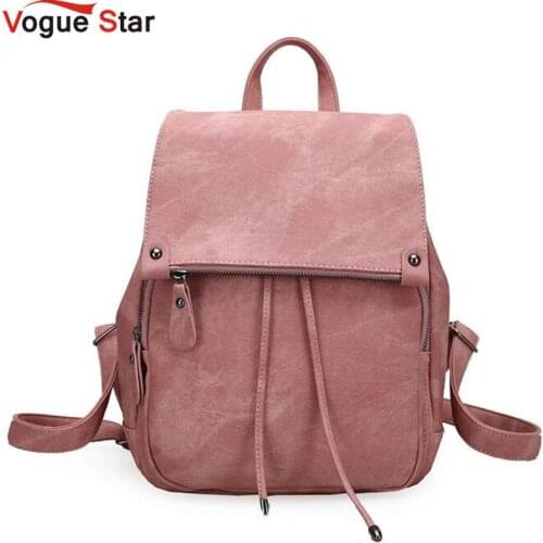 Women backpack simple style school bags for teengaers girls famous designer ladies high quality female leather backpack LB309