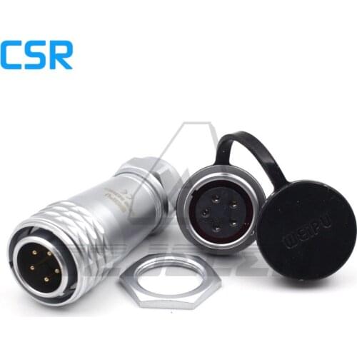 WEIPU SF20 5pin Waterproof connector Male and female connectors , Circular Plug and Sockets M12 Power Waterproof Connector ip67