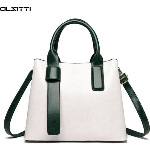 High Quality Casual Vintage Leather Shoulder Bags for Women 2021 New Fashion Womens Handbags Large Capacity Crossbody Bags