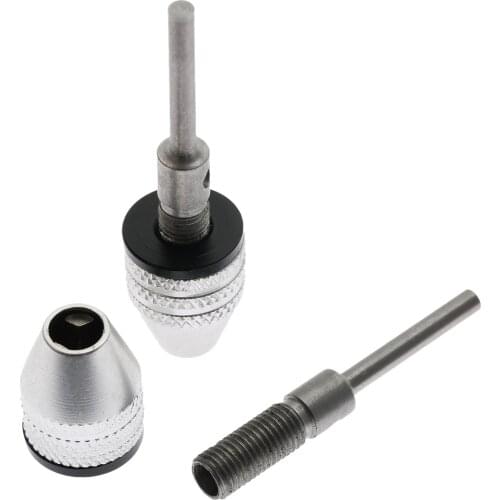 0.3-3.4mm Mini Drill Chuck Adapter Converter For Power Impact Driver Grinding Engraving Machine Conversion Drill Chuck 3mm Shank