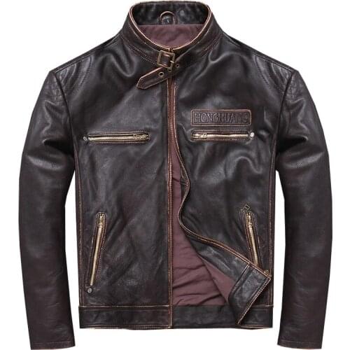 100% Genuine Leather Jacket Men Winter Autumn Clothes 2020 Korean Streetwear Real Cow Leather Coat Man Chaqueta Cuero Hombre 508