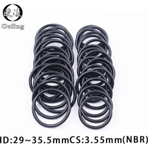 20PC/lot Rubber Ring NBR O-Ring Sealing CS3.55mm ID29/30/30.5/31.5/32.5/33.5/34.5/35.5mm Nitrile O Ring Seal Oil Gasket Washer
