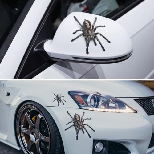 3D Car Sticker Bumper Retrofit Stickers Spider Lizard Scorpions Simulation Animals Sticker Car Styling Exterior Accessories
