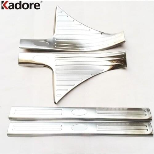 For Honda Civic Sedan 2016 2017 2018 2019 Stainless Steel Inner Door Sill Scuff Plate Cover Trim Welcome Pedal Car Styling 4pcs