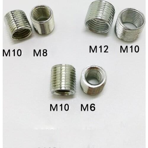 5pcs M6 M8 inside thread converted to M10 M12 outside screws bolts adapter screw bolt 1mm pitch