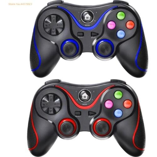 K1AB Wirelesss Bluetooth-compatible Gamepad Controller Joystick with Support Bracket for PS3 Host PC iOS Android Mobile Phone